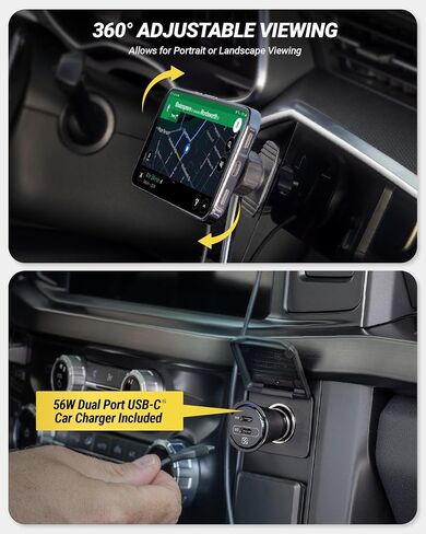 Scosche MagicMount Elite Qi2 Wireless MagSafe Car Mount Charger, 25W Magnetic Cell Phone Holder for Car with AMPS Mounting Plate and 3M Adhesive Dashboard Adapter Compatible with iPhone, Samsung in Kuwait