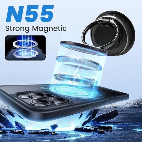 Magnetic Car Phone Holder for MagSafe Updated Strong Suction Cup Car Phone Mount for Dashboard Windshield Middle Screen 360° Rotatable & Adjustable for All the Cellphones in Saudi Arabia