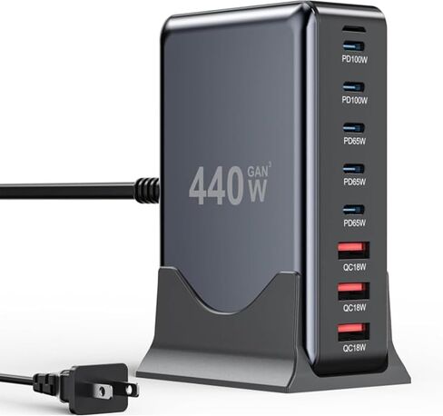 1000W USB C Charger Block,10-Port USB C GaN Multiple Port Charging Station in Kuwait