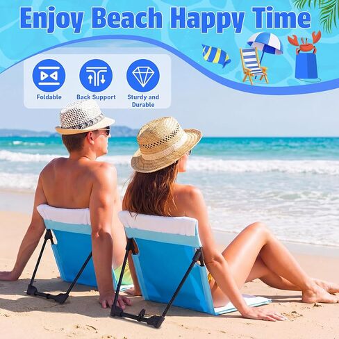 Novabright 2 Pcs Poolside Chairs for Edge of Pool Foldable Beach Chairs in Kuwait