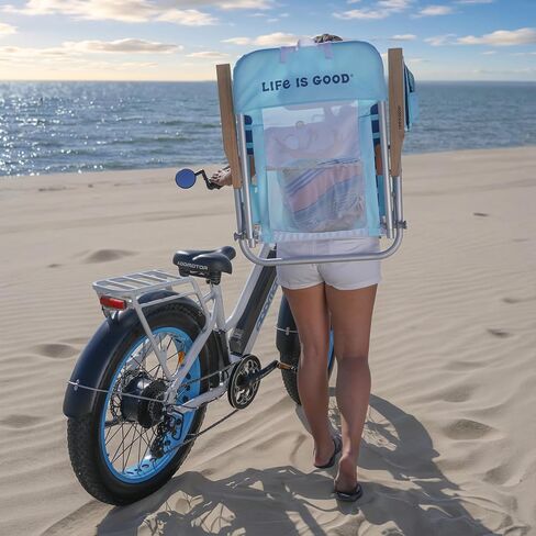 Rio Brands Life is Good 4-Position Backpack Aluminum Beach Chair with Pillow and Cup Holder in Kuwait