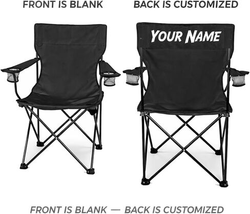 VictoryStore Outdoor Camping Chair - Custom Last Name Folding Chair- Camping Chair with Carry Bag (1) in Kuwait