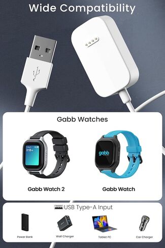USB Charger for Gabb Watch,Gabb Watch 2 Charging Cable Station Stand for Verizon Gizmo Watch/2/3/Watch Disney Edition. in Kuwait