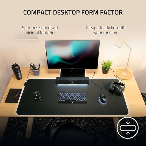 Razer Leviathan V2 X: PC Soundbar with Full-Range Drivers , USB Type C Power and Audio Delivery, Bluetooth 5.0 (Renewed) in Kuwait