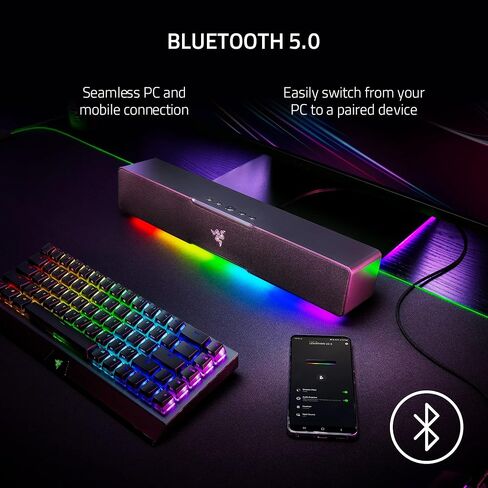 Razer Leviathan V2 X: PC Soundbar with Full-Range Drivers , USB Type C Power and Audio Delivery, Bluetooth 5.0 (Renewed) in Kuwait