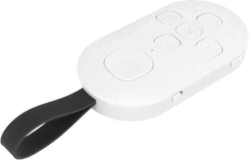Remote Control Wireless Selfie Clicker Camera Shutter for Android Smartphones and Tablets, USB Type C Charging 200mAh Battery Lanyard for TikTok Videos (Black) in Kuwait