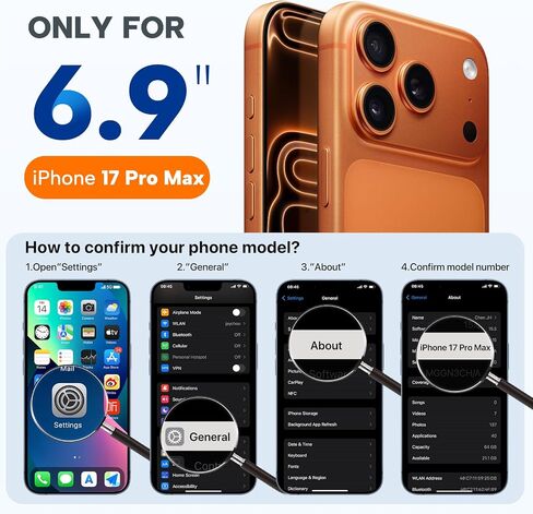Miracase Silicone & Magnetic for iPhone 17 Pro Max Case, Lavender Gray in Kuwait