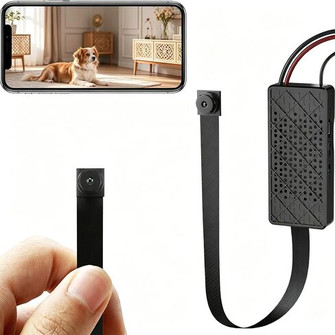 Mini Spy Camera DIY Wireless Surveillance Hidden Camera 1080P HD, Portable Compact Security Cam with Motion Detection for Home Office Indoor Outdoor in Kuwait