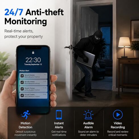 Mini Spy Camera DIY Wireless Surveillance Hidden Camera 1080P HD, Portable Compact Security Cam with Motion Detection for Home Office Indoor Outdoor in Kuwait
