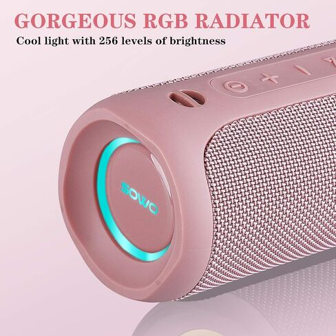 Outdoor Portable Bluetooth Speaker, Wireless IPX7 Waterproof Speaker, 25W Loud Sound, Bassboom Technology, TWS Pairing, 16H Playtime, Speaker with Lights in Kuwait
