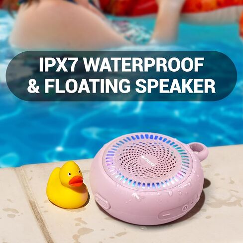 Outdoor Portable Bluetooth Speaker, Wireless IPX7 Waterproof Speaker, 25W Loud Sound, Bassboom Technology, TWS Pairing, 16H Playtime, Speaker with Lights in Kuwait