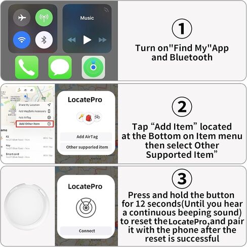 GPS Tracker for Vehicle Works with Find My(iOS Only)Hidden Mini Car Tracker in Kuwait