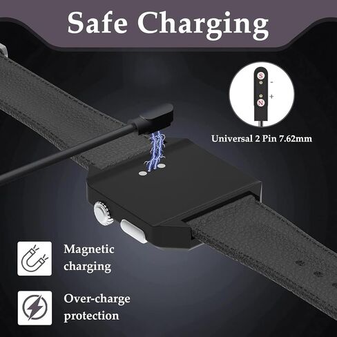 2-Pack Magnetic Smart Watch Charger Compatible with Bark Kids Smartwatch, Replacement USB Charging Cable, 2-Pin Magnetic Power Cord Accessory, 2ft Portable Travel Wire in Saudi Arabia
