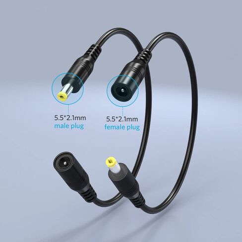 Belker 5.5 x 2.1mm Jack Reverse Polarity Converter Cable in Saudi Arabia