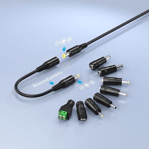 Belker 5.5 x 2.1mm Jack Reverse Polarity Converter Cable in Saudi Arabia