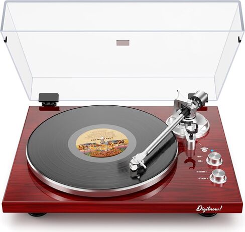 Belt Drive Turntable for Vinyl Record Player and Bluetooth Output in Saudi Arabia