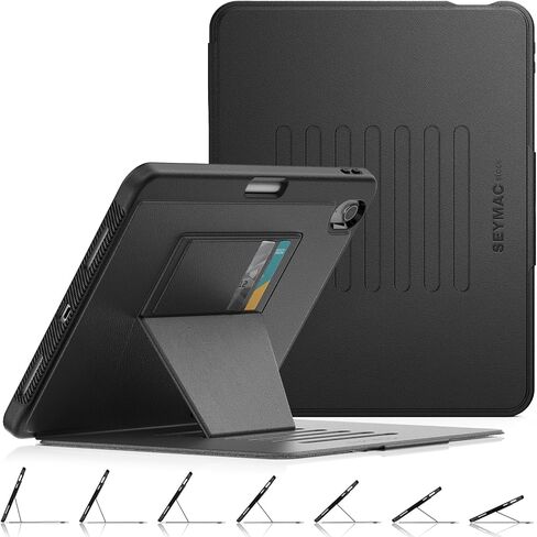 SEYMAC stock Case for iPad mini 7 (A17 Pro)/ Mini 6 8.3'', Powerful Magnetic Auto Sleep Protective Case with Absorbing Multi-Angles Stand, Pen Holder, Card Slot, Blue in Kuwait