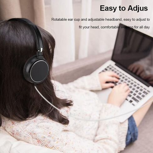 Foldable Head Mounted Headphone Mini Wired Headset Hands Compact Stereo HiFi Music Headset Support Rotatable Ear Cup Adjustable Headband Support TF Card in Kuwait