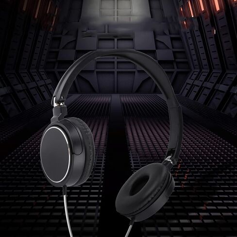 Foldable Head Mounted Headphone Mini Wired Headset Hands Compact Stereo HiFi Music Headset Support Rotatable Ear Cup Adjustable Headband Support TF Card in Kuwait