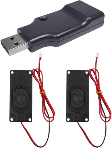 Juxi Technology USB Sound Card Mic Only, Driver-Free USB 2.0 Audio Adapter, 360° Omnidirectional Microphone, Noise Reduction, UAC Plug & Play in Kuwait