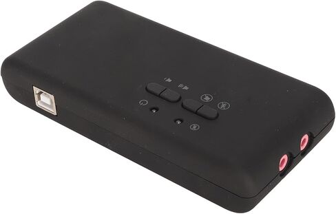 USB Sound Card 7.1 Channel Stereo Dual Microphone Input 48KHz Sampling External Sound Card for PC Laptop in Kuwait