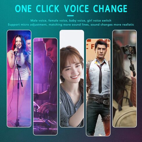 Mini Voice Changer, Real Time Sound Changer with 4 Voice Modes, Handheld Live Sound Card for iOS in Kuwait