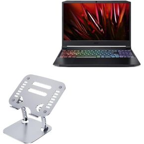 BoxWave Stand and Mount Compatible with Acer Nitro 5 NH.QESAA.005 (15.6 in) - Executive VersaView Stand, Ergonomic Adjustable Viewing Angle Metallic Riser - Metallic Silver in Kuwait