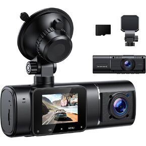 LAMTTO Dual Dash Cam Front and Inside,Dash Camera for Cars with 32GB Card in Kuwait