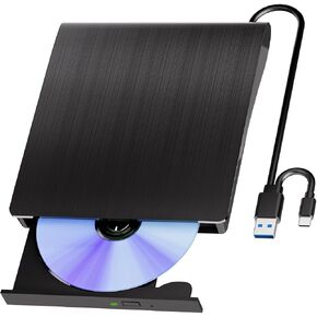 Yaeonku External Blu Ray Drive Support Read/Burn, 3D Blu Ray Burner for PC in Kuwait