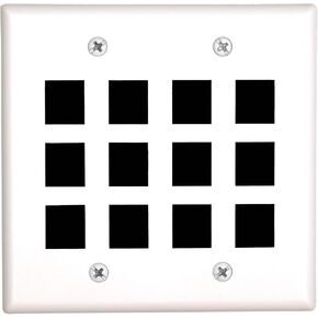 Networx Keystone Wall Plates (12 PORT, WHITE) in Kuwait