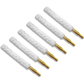 XXLITA 6PCS Gun Cleaning Brushes Supplies 17 Caliber Cotton Mop Bore Brush for 17 Cal Rifle Pistol Cleaning Kit Handgun Chamber Cleaner Gun Tool Kit Firearm Accessories in Kuwait
