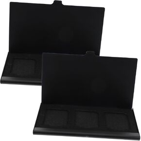 Cabilock Memory Card Storage Case 3-Slot Holder Set, Waterproof Shockproof Portable Memory Holder for Camera Cards, Black Carrying Accessory for Photographers in Kuwait