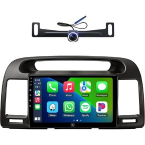 Car Radio Stereo for Toyota Camry 2002-2006, Wireless CarPlay Android Auto 9 Inch Linux Touch Screen Navigation Head Unit WiFi Bluetooth FM/AM in Kuwait