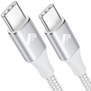 Aioneus USB C to USB C Cable 60W 6FT C to C Cable Fast Charging Cord for iPhone17 USB Type C Charger Braided USBC to USBC Charging Cable for iPhone 16 Pro Max 15Plus, MacBook, iPad, Samsung S25 S24 in Saudi Arabia