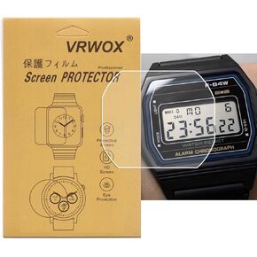 [3-Pcs] TPU Screen Protector For F-84W Watch,Full Coverage HD TPU Clear Anti-Bubble and Anti-Scratch in Kuwait