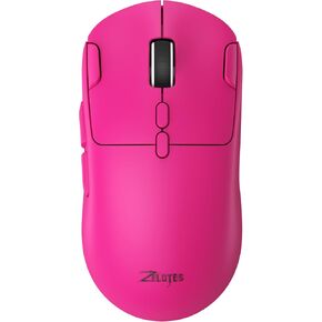 zelotes Gaming Wireless Mouse, Bluetooth Rechargeable with 9 Programmable Buttons,Ultra-Light 60g, 24,000 DPI, BT/USB 2.4G / Type-C, Ergonomic Optical Mouse for Laptop, PC,Office and Gamers (Pink) in Saudi Arabia