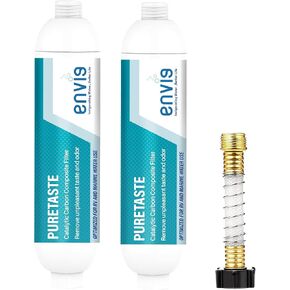 Envig Puretaste Catalytic Carbon KDF Inline RV Filter, Chloramine, Hydrogen Sulfide, Chlorine, VOCs & Chemicals Removal for RV, Marine, and Active Outdoor Living (2) in Kuwait