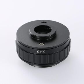0.5x C Mount Lens Adapter for 1/2 1/3 CTV Adapter SZM Trinocular Stereo Microscope Camera Accessories Sync Focus (Color : 0.5X) in Saudi Arabia