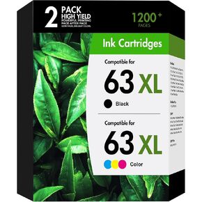 63 63Xl Ink Cartridge Black and Color Combo Pack for HP 4520 3830 Printers in Saudi Arabia