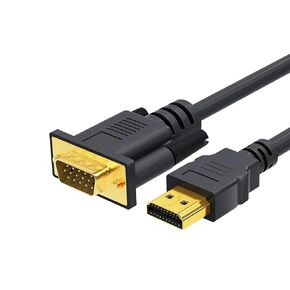 1080P HDTV Male to VGA Male Converter HDMI Input to VGA Output Cable for PC Laptop Monitor Projector PS4 PS5 TV Box in Kuwait