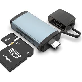USB C SD Card Reader, Dual SD & microSD 3.0 Reader, 5Gbps in Saudi Arabia
