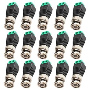 BNC Male Crimp Connector 12 Pcs 50 Ohm RG58 BNC Male Plug Crimp Converter in Saudi Arabia