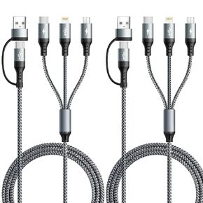 5 in 1 Multi Charging Cable, USB A/C Universal Charger Cable in Saudi Arabia