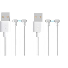 Universal 2 Pin Adjustable Magnetic Charging Cable for Massagers, 80cm USB-A Replacement Charger for Personal Massagers, Rose & Other Rechargeable Toys, Compatible Charging Spacing 5mm - 20mm (1-Pack) in Saudi Arabia