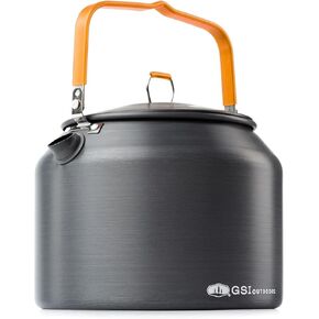 GSI Outdoors Halulite Tea Kettle, Ultralight Aluminum Camping Kettle, Durable, Fast-Boil for Backpacking, Hiking & Outdoor Cooking - 1.8 Liters in Kuwait