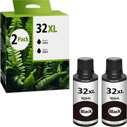 31 32XL Black Ink Bottles Set Compatible for HP 31 32XL for 7301 7602 in Kuwait