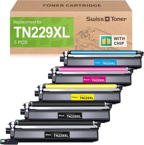 TN229XL Toner 5 Pack Comapatible for Brother MFC-L3780CDW in Kuwait