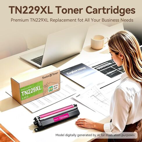 TN229XL Toner 5 Pack Comapatible for Brother MFC-L3780CDW in Kuwait