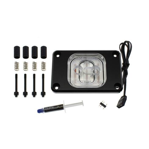 XSPC RayStorm Edge CPU Water Block, AMD/AM4/AM5, Addessable RGB, Black in Kuwait
