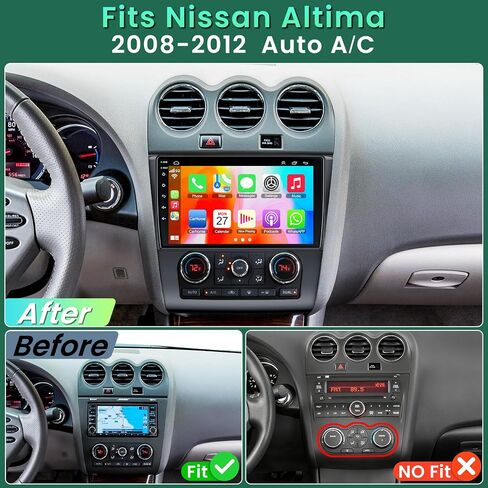 4GB+64GB Car Stereo Radio for Nissan Altima 2008-2012 Auto A/C in Kuwait